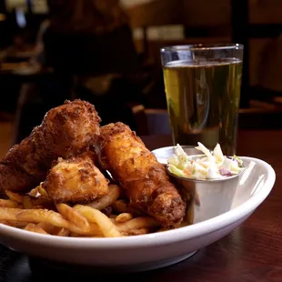Our fish &amp; chips entrée is a fan favorite!