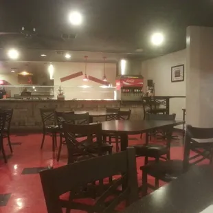 the interior of a restaurant