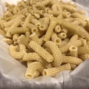 The fresh rigatoni.