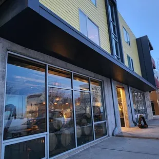 the outside of the building