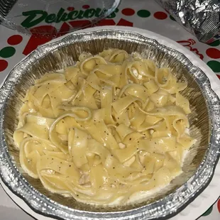 Kids fettuccine Alfredo, 10/10