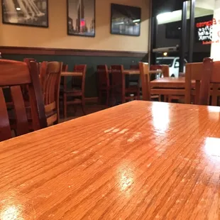 Nice and clean, just the way you want a restaurant.