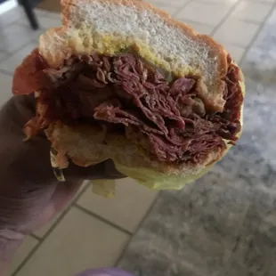 Very good pastrami sandwich