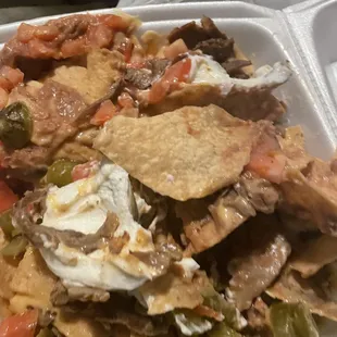 Smh this is supposed to be carne asada nachos?