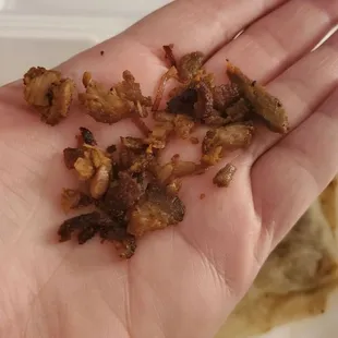 This is supposed to be Carne Asada ..... Dried out, tasteless and a waste of time