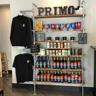 Merch, Tea, and coffee stand