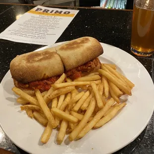 Italian sausage sandwich!  Fantastic