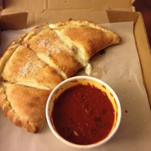 Salami calzone