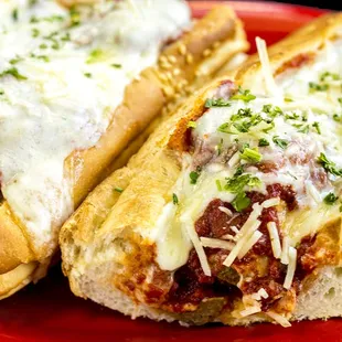 Meatball Parmigian Sandwich