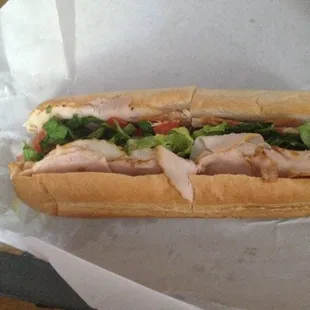 Roast turkey sub - yum!