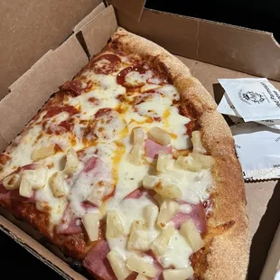 Slice of Pepperoni and Slice of Hawaiian