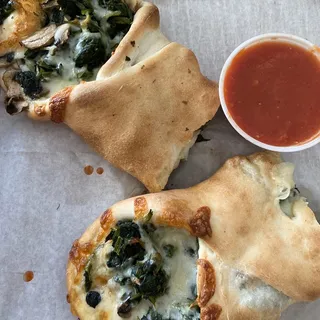 Spinach, Mushrooms and Mozzarella