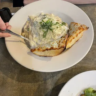 Fettuccine and bolognese