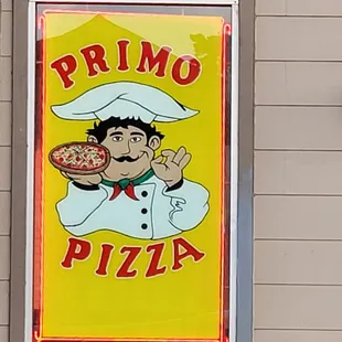 outside, pizza