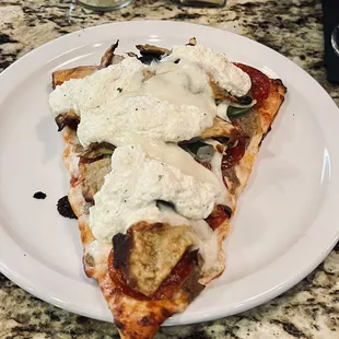 Primo Slice + Eggplant &amp; Ricotta!! OHHH EHMMM GHEEE!! I was told owner made my slice.