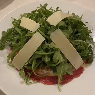 Steak carpaccio appetizer