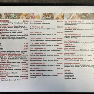 Full Menu