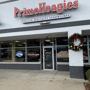 the front of the store