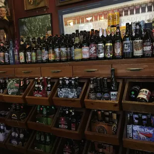 Lots of craft beers to select from.  Too bad I'm driving.