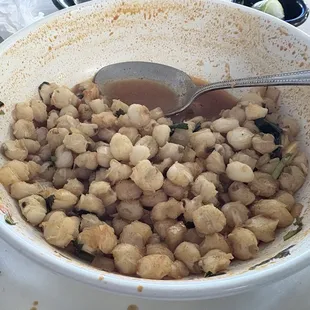 Too much hominy. I asked for a little bit