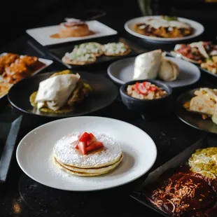 a table of food
