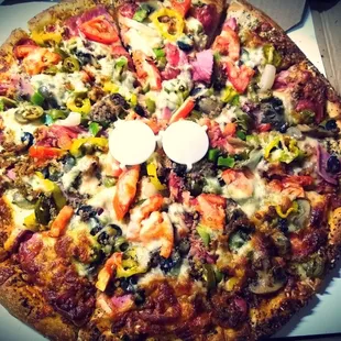 pizza, food