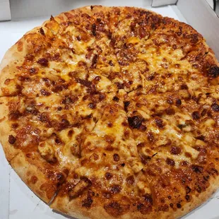 BBQ chicken pizza