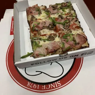 a pizza in a box