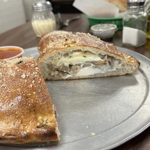 I added sausage and mushrooms.  Yum!