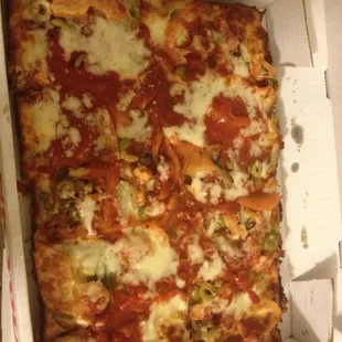 a pizza in a box