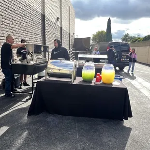 Employees enjoying the best tacos in town !!