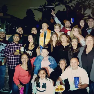 The whole family cant forget the plate of Primos Tacos right there in the front of the pack