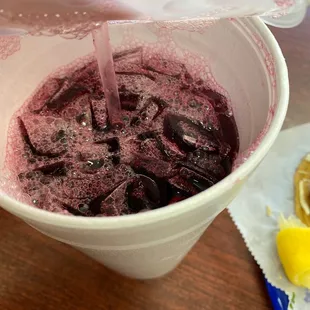 Con agua de jamaica!