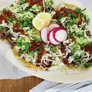 Asada and al pastor tacos