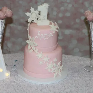 Winter wonderland themed cake.