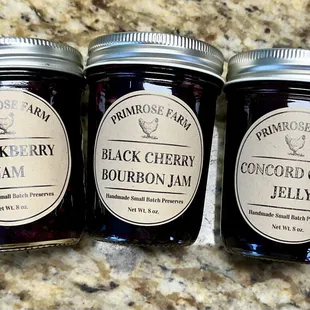 Three flavors of jams