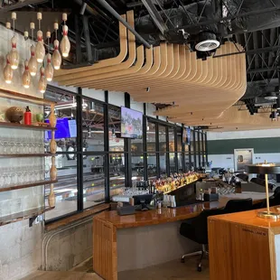 the interior of a restaurant