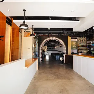 the interior of a restaurant