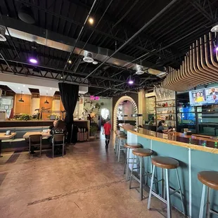 Bar seating with good music