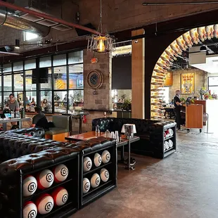 the interior of the restaurant