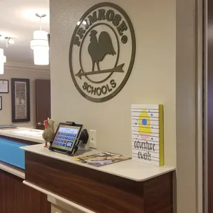 One of the check-in areas