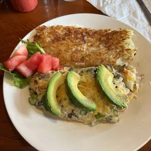Veggie omelet.