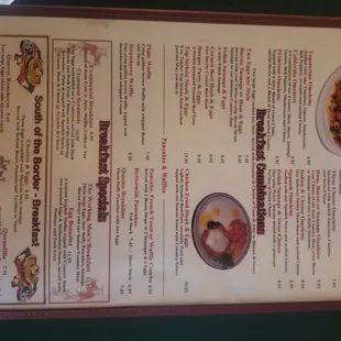 Menu page 5 - as of 1/22/2019