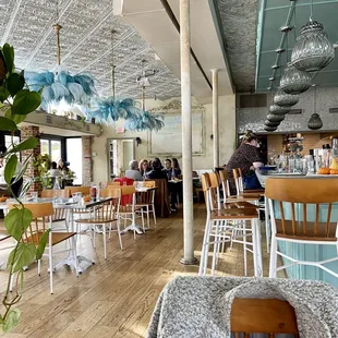 the interior of a restaurant