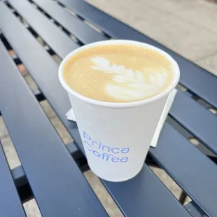 Stroop latte w/ oat milk ($7)