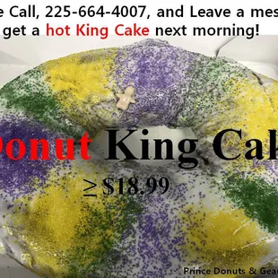 Donut King Cake