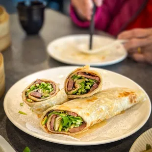 Simon, the restaurant manager, introduced this new menu item to us- beef roll. It was so delicious.