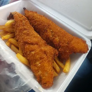 Fish (whitening) and chips