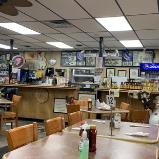 a dog sitting at a table