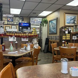 The restaurant interior